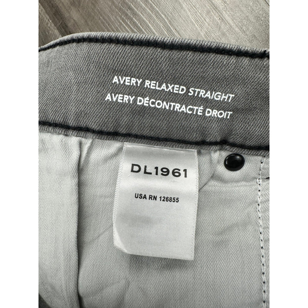 DL1961 Avery Relaxed Straight Jeans — Size 42x30