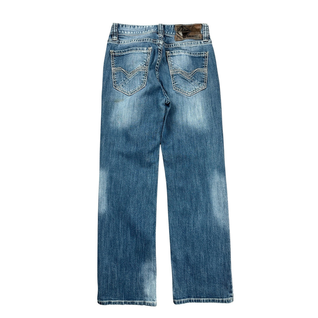 Rock & Roll Denim Double Barrel Relaxed Straight Leg Jean in Blue — Size 29x32 // Preowned