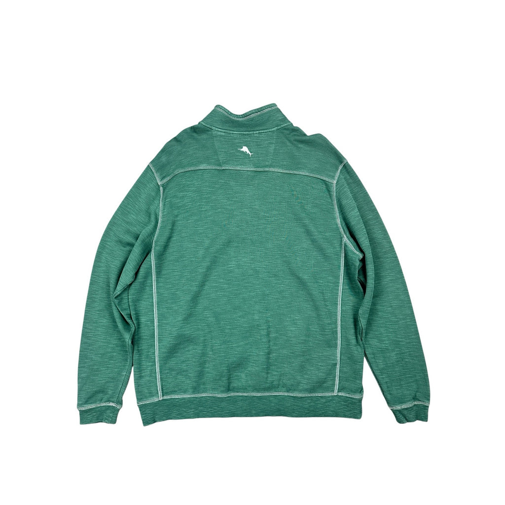 Tommy Bahama Baylor Bears Tobago Bay Half Zip Pullover in Green — Size 2XL // Preowned