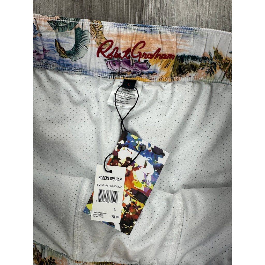 Robert Graham Tropical Island Vacation Mode Trunks — Size Large