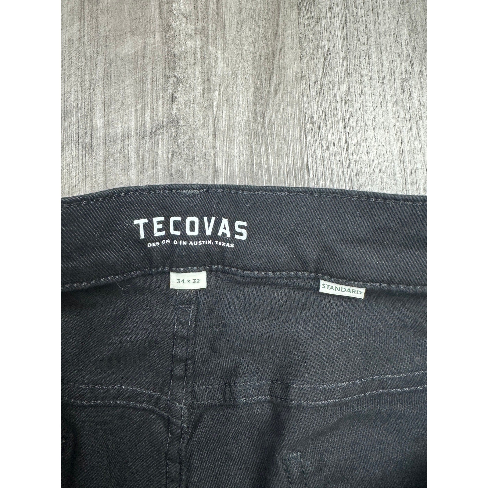 Tecovas Everyday Standard Straight Jeans in Black — Size 34x32 // Preowned