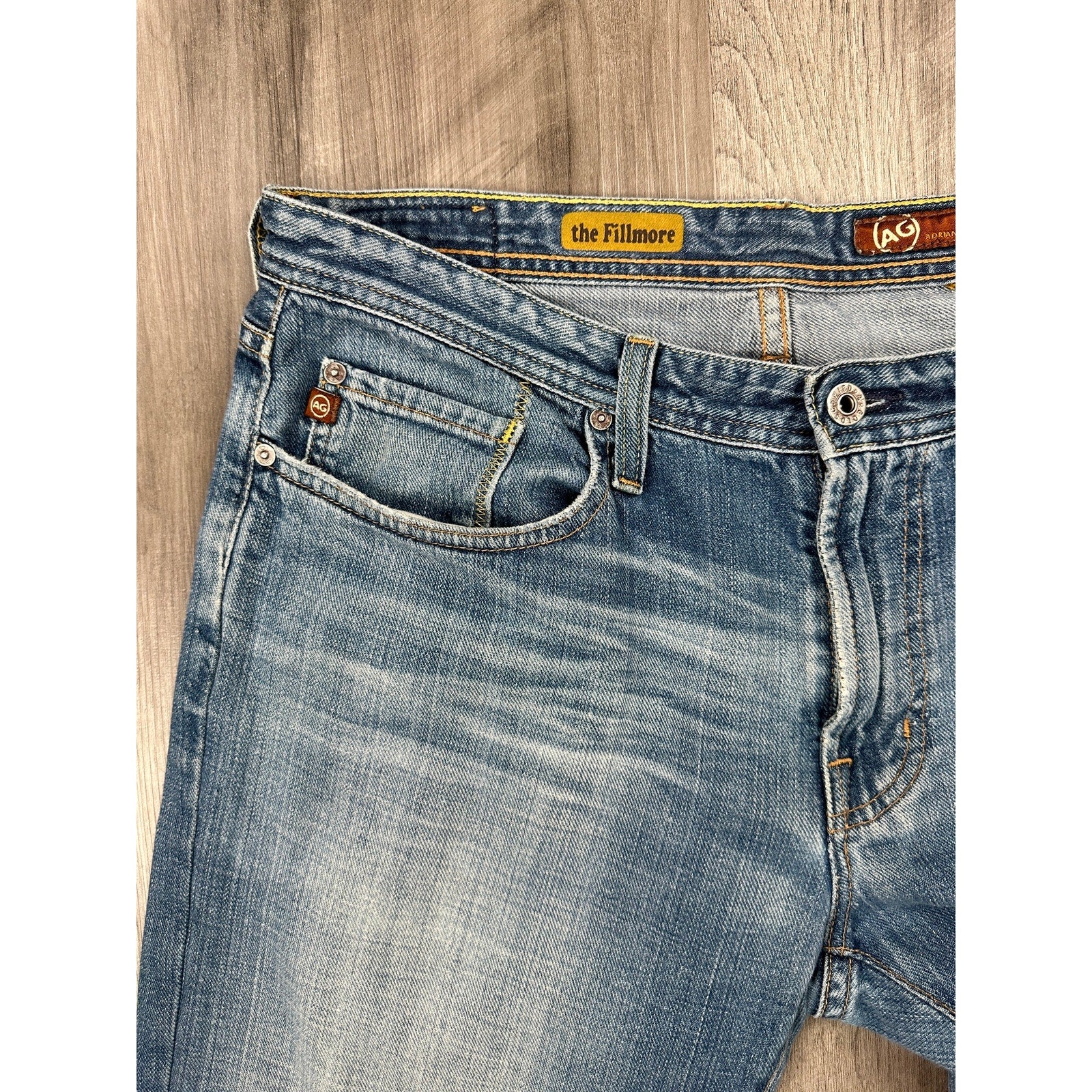 AG The Fillmore Made in USA Boot Cut Jeans Blue — Size 34