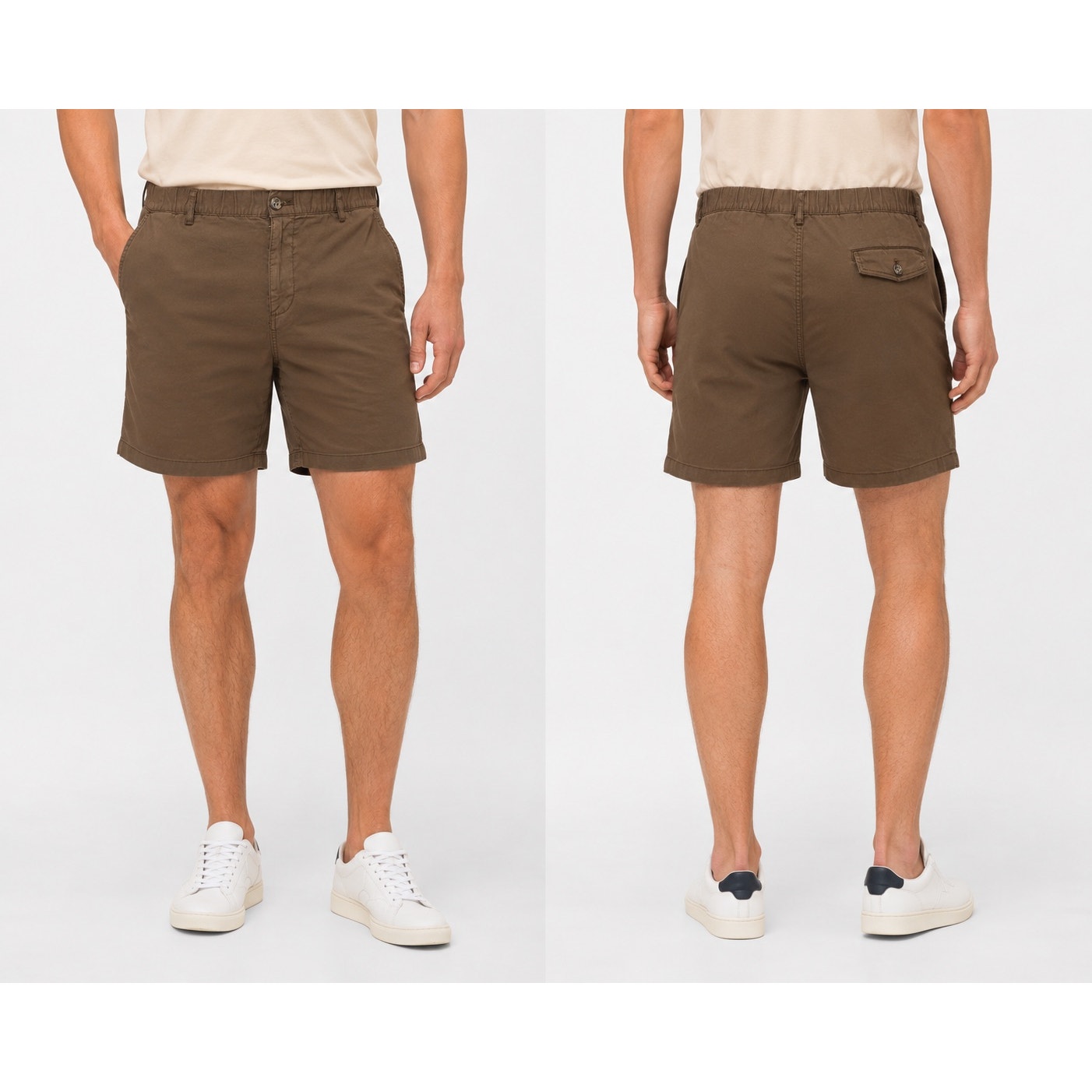Bear Bottom 5.5" Stretch Chino Shorts in Brown — Size 2XL // Preowned