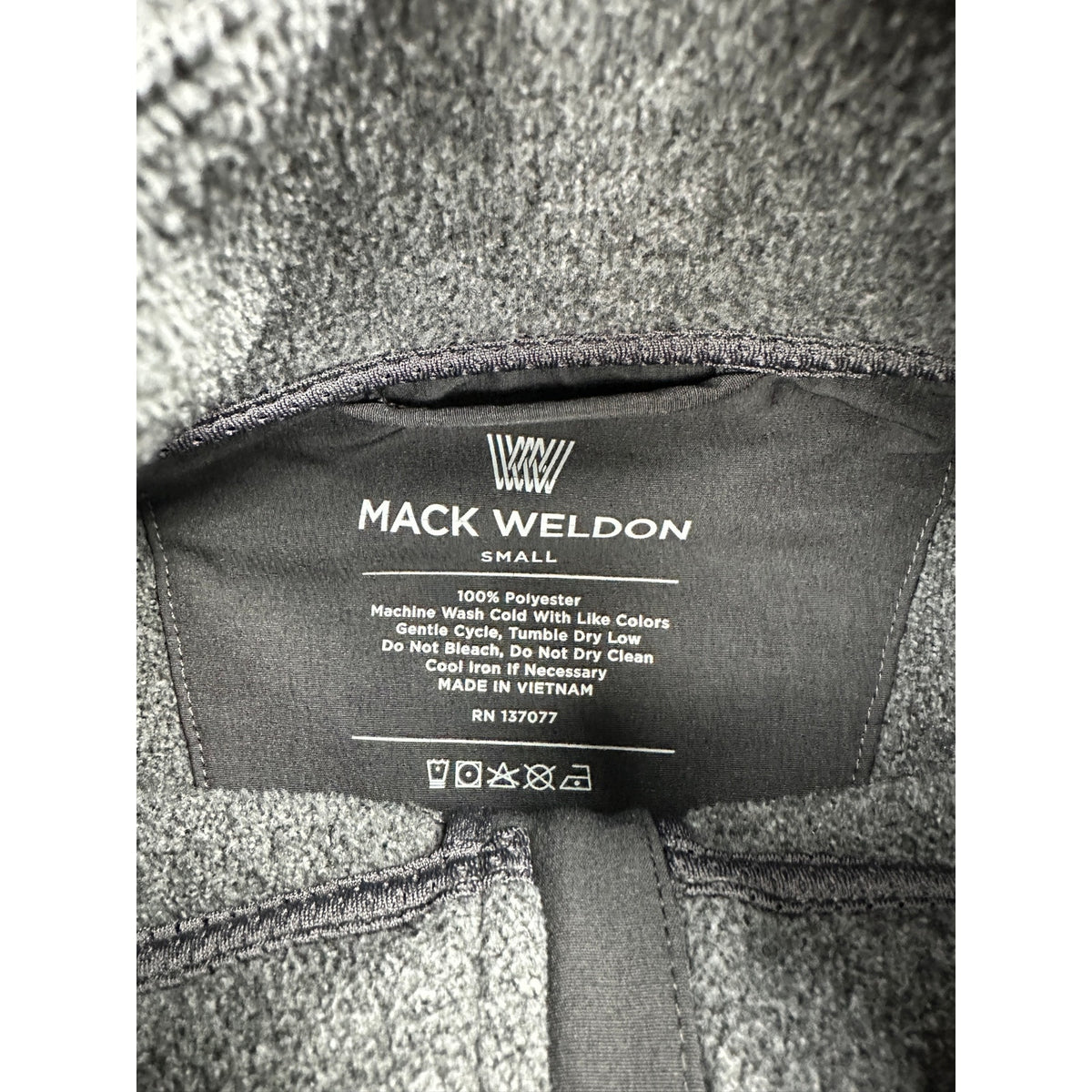Mack Weldon Latitude Fleece Quarter Zip Pullover — Size Small // Preowned