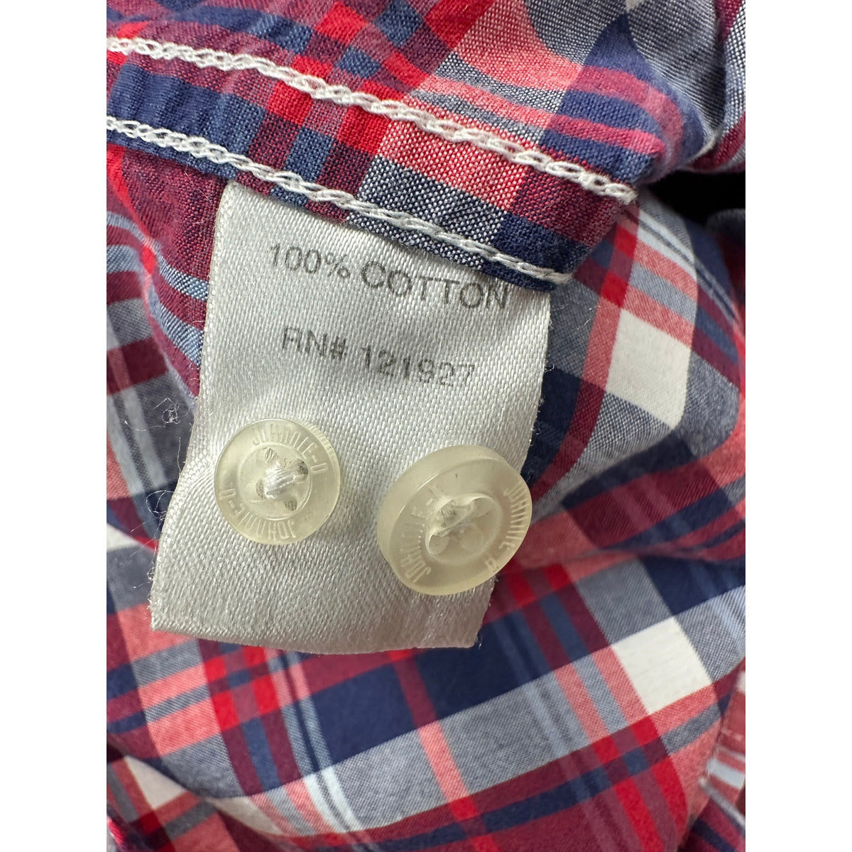 Johnnie-O Plaid Tweener Button Original Long Sleeve Button Down Shirt — Size Medium // Preowned