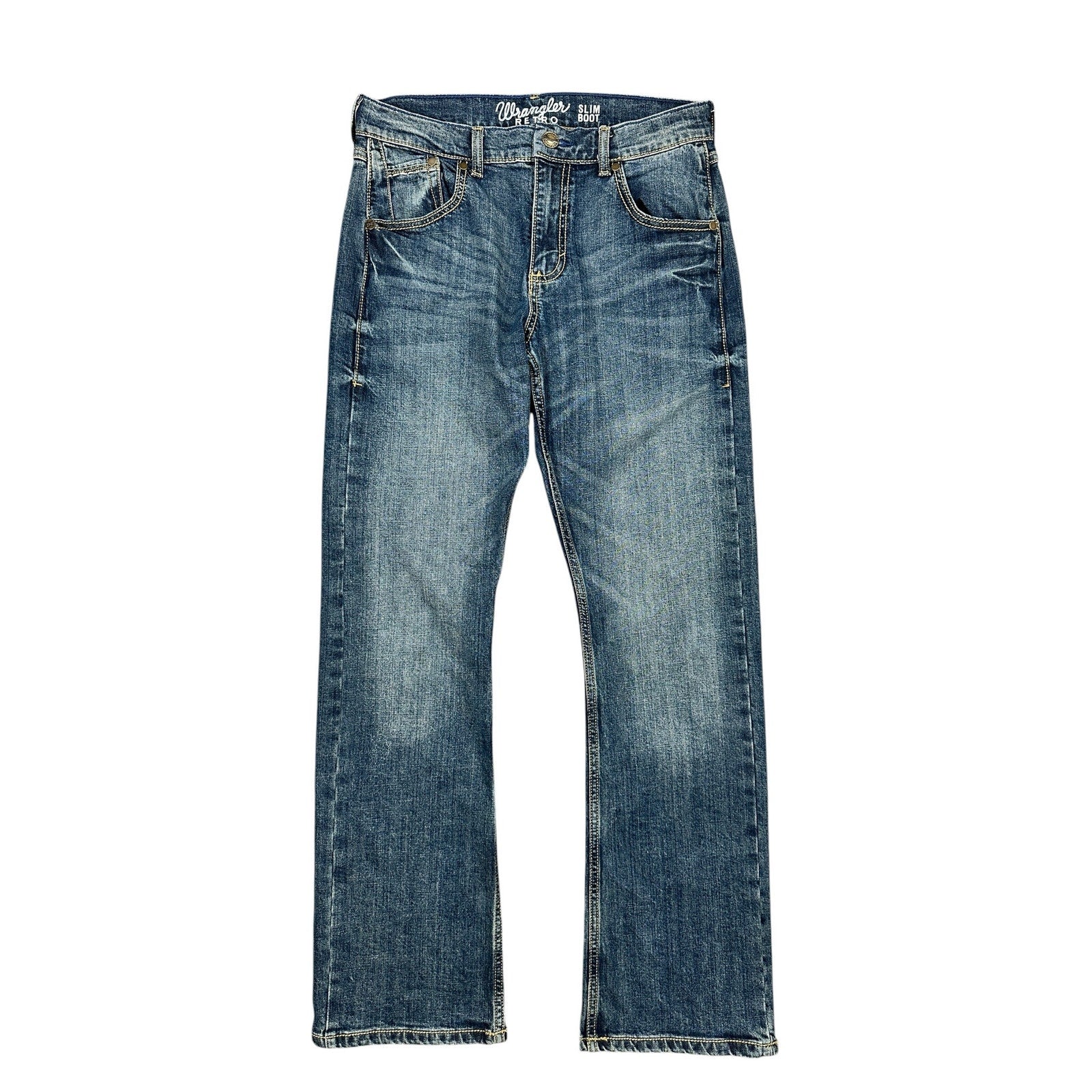 Wrangler RETRO Slim Bootcut Jeans in Blue — Size 32x32 // Preowned