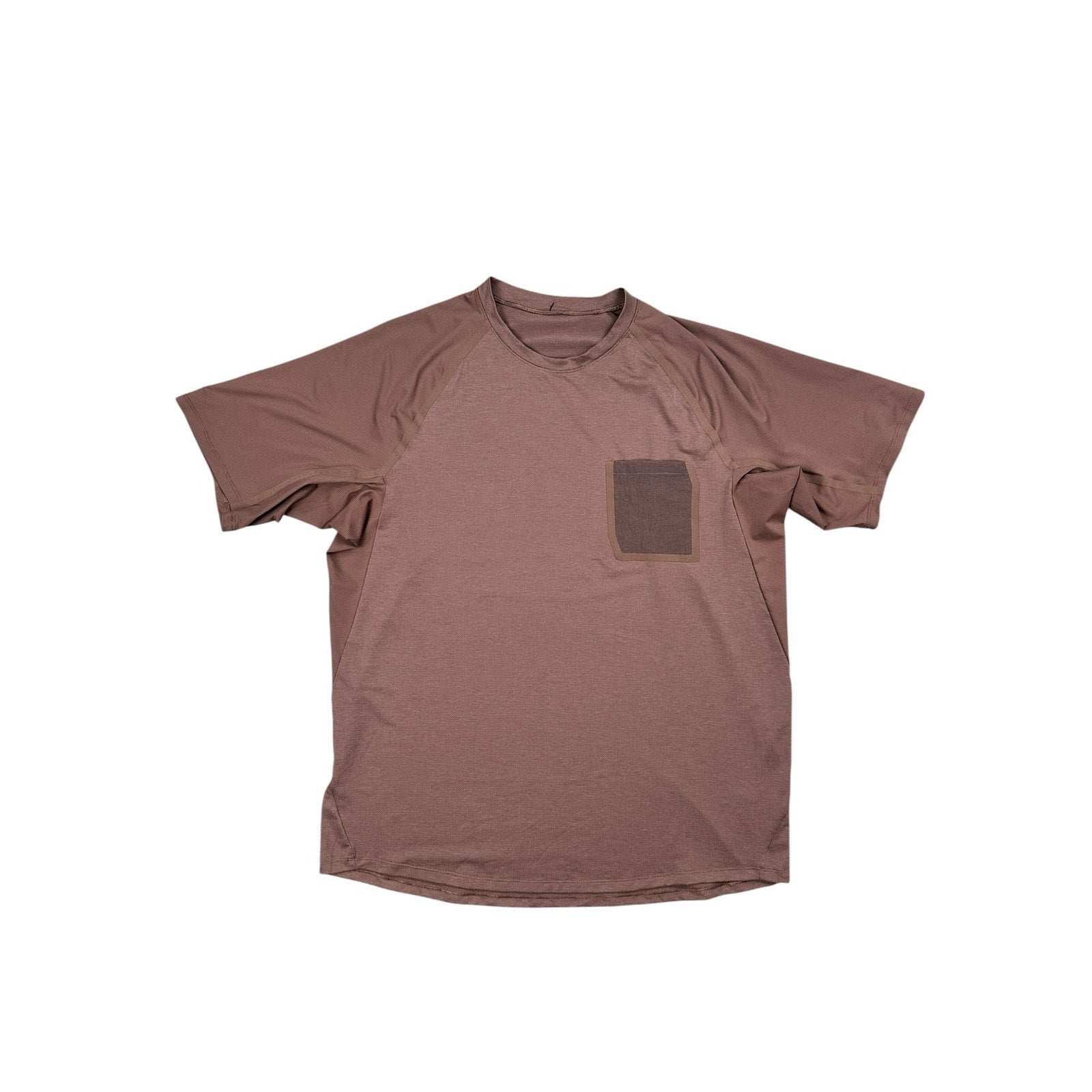 Lululemon Ventilated Hiking Short Sleeve Performance Shirt in Dark Oxide Brown — Size XL // Preowned