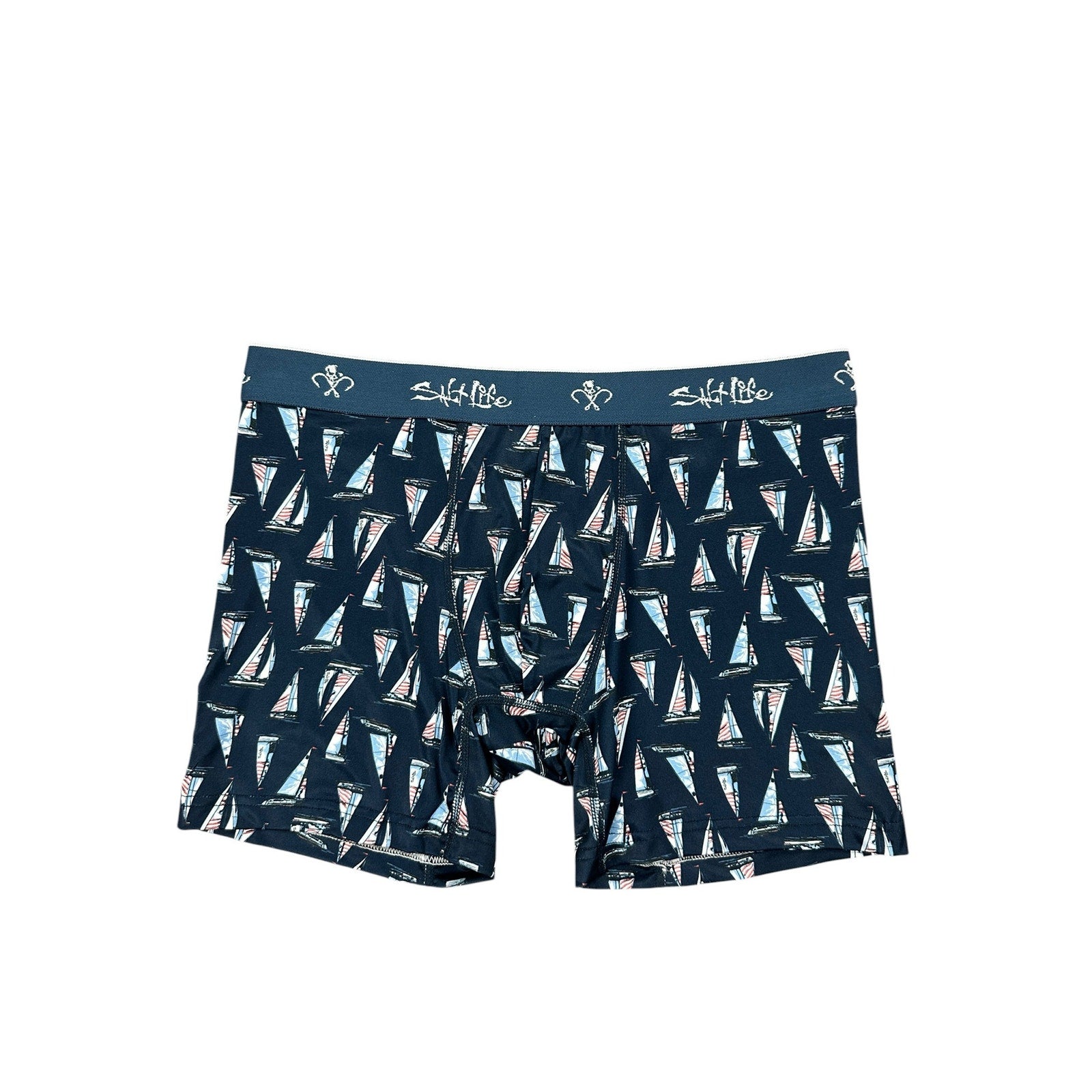 Salt Life Micro Stretch Performance Boxer Briefs 4-Pack in Envy — Size Medium