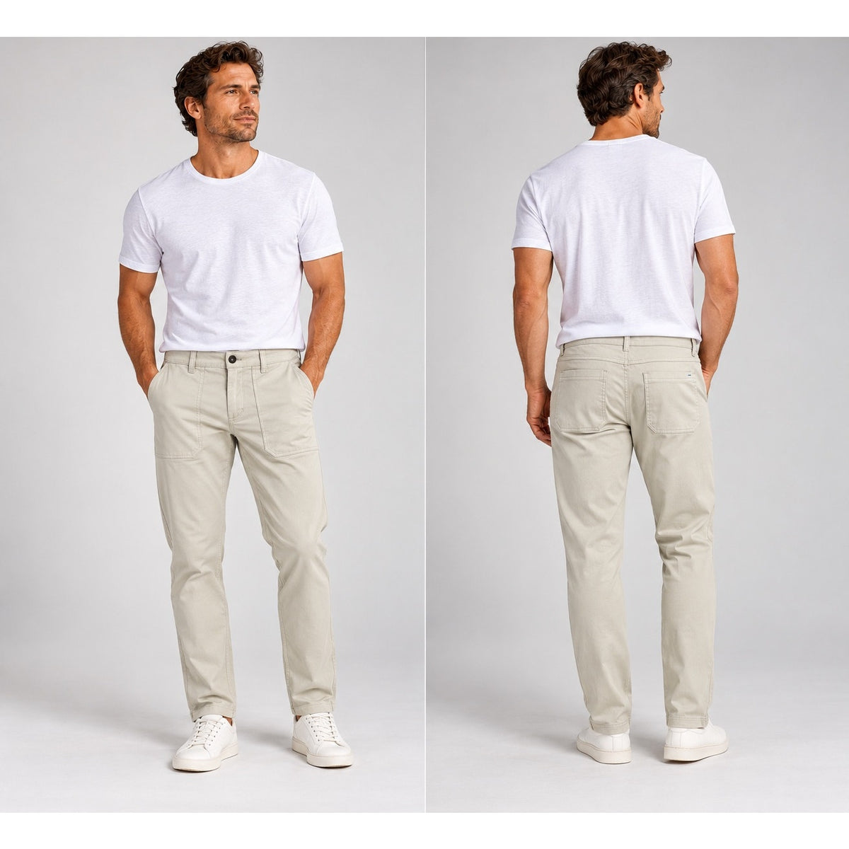 Mugsy Beachwoods Brushed Twill Drawstring 4 Way Stretch Pants — Size 35x32 // Preowned