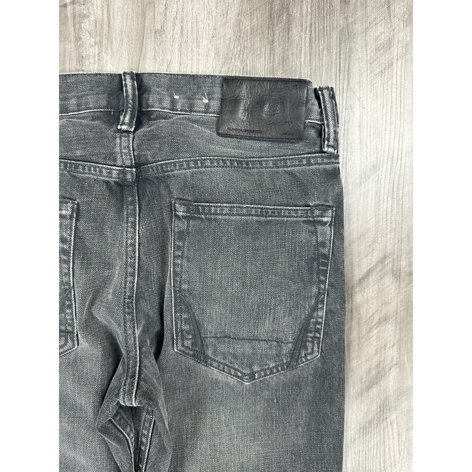 All Saints Cigarette Skinny Jean in Washed Black — Size 28 // Preowned