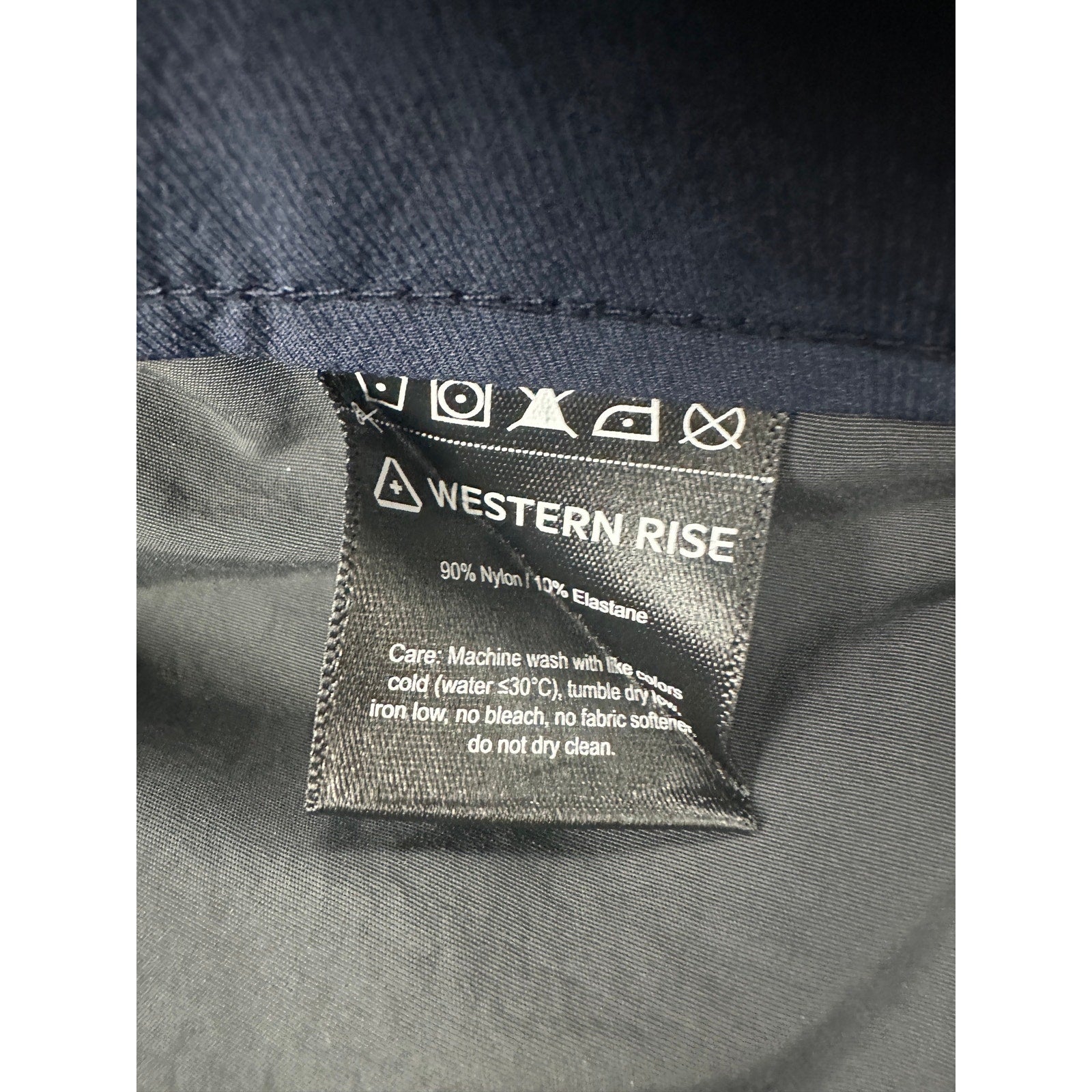 Western Rise Evolution Performance Chino Pants in Navy — Size 36 // Preowned