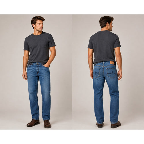 34 Heritage Charisma Relaxed Straight Jeans in Blue — Size 42x34 // Preowned