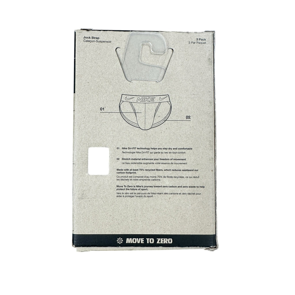 Nike Dri-FIT Essential Microfiber Jockstrap — 3 Pack in Black — Size 2XL