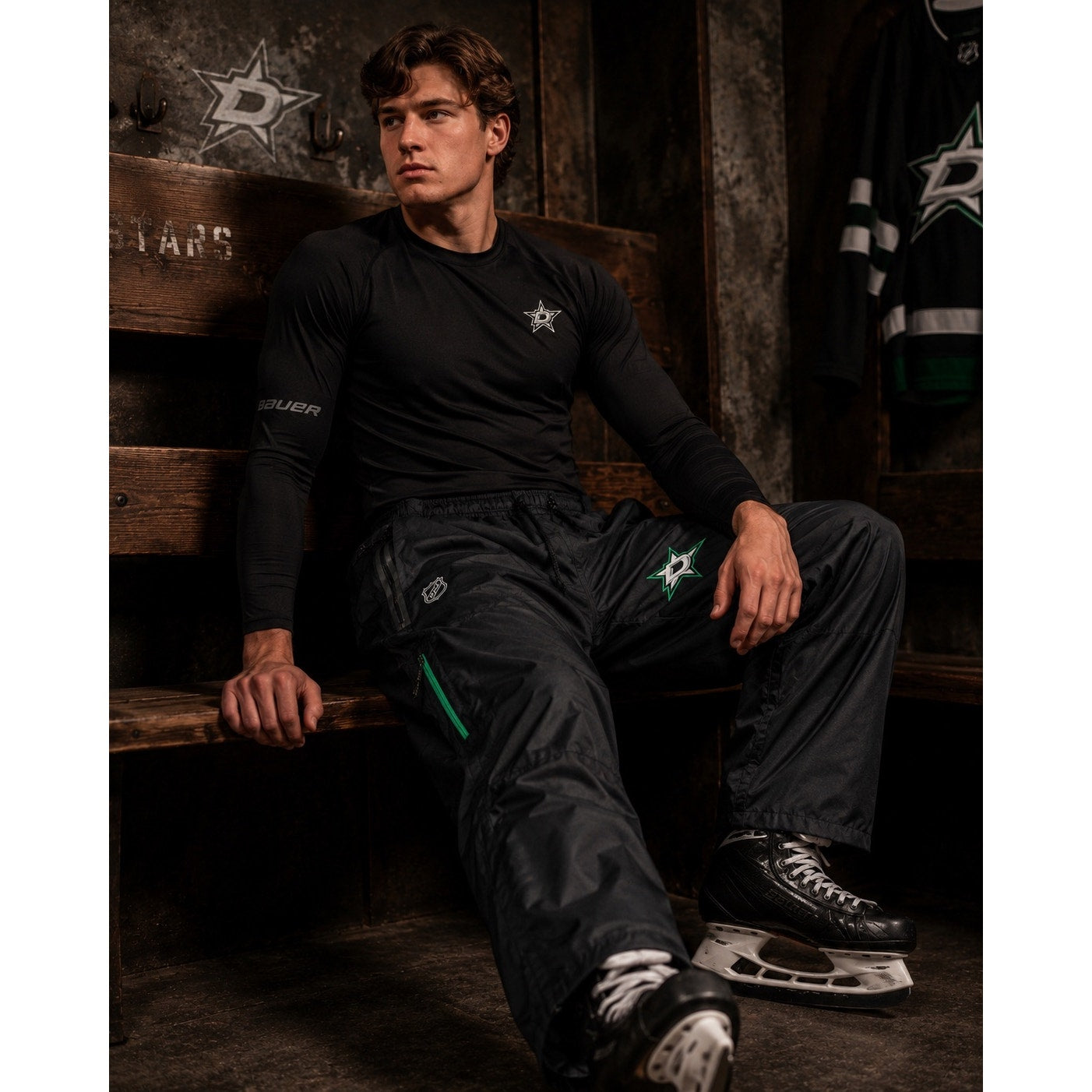 Dallas Stars Hockey Authentic Pro Fanatics Black Rink Pants - 2XL