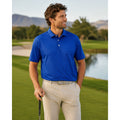 Peter Millar Summer Comfort Wade Stretch Jersey Performance Golf Polo in Blue Lapis — Size XL // Preowned