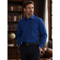 Twillory Signature Performance Tailored Fit Mini Windowpane Long Sleeve Button Down in Navy — Size 2XL // Preowned