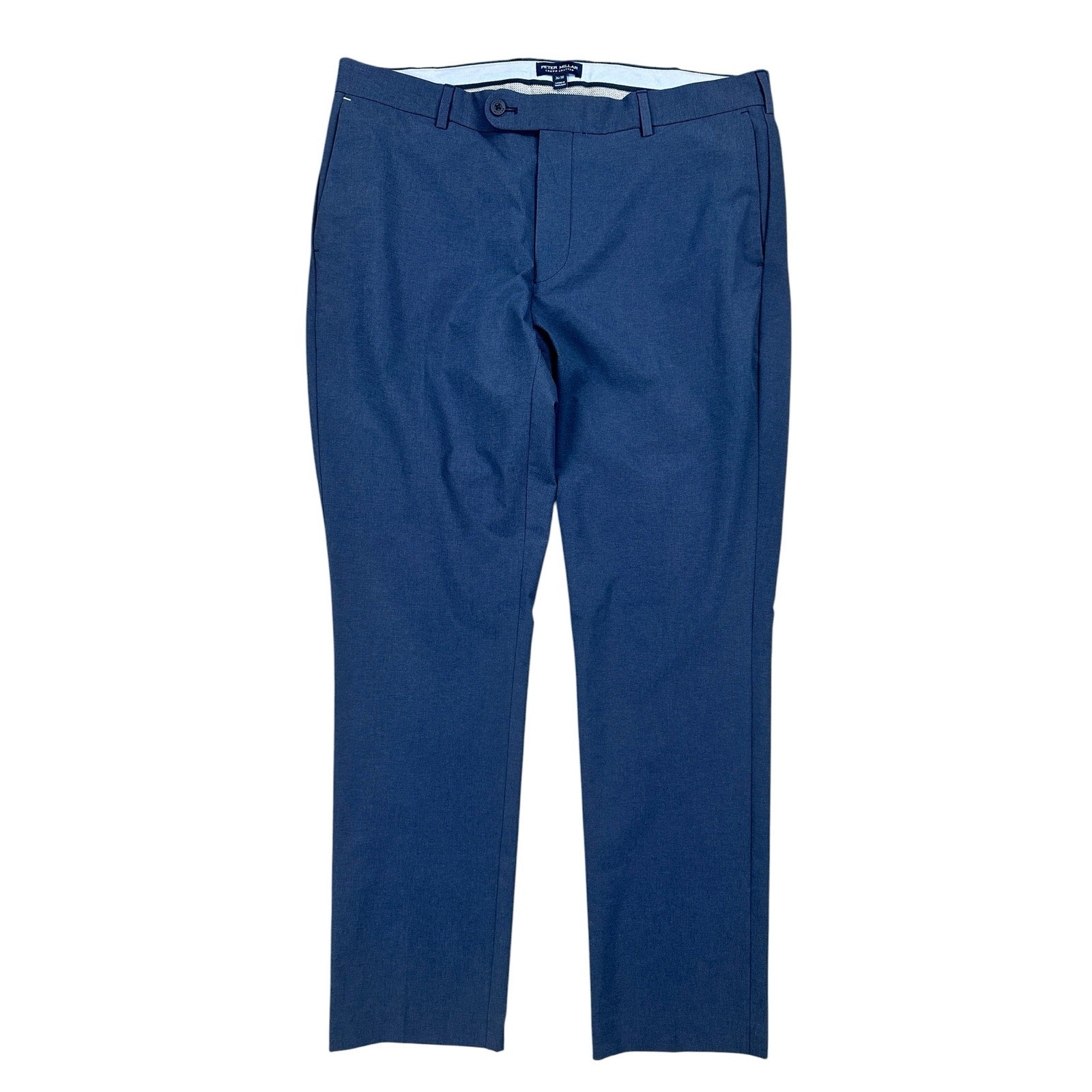 Peter Millar Surge Performance Tailored Fit Trouser Pants in Navy — Size 36x30 // Preowned