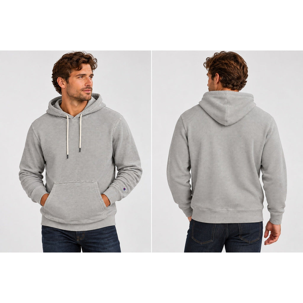 Todd Snyder x Champion Waffle Knit Thermal Pullover Hoodie — Size 2XL