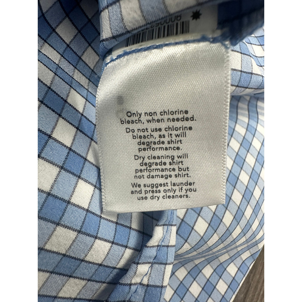 Mizzen+Main Leeward Performance Trim Fit Checkered Long Sleeve Button Down Shirt — Size 2XL // Preowned