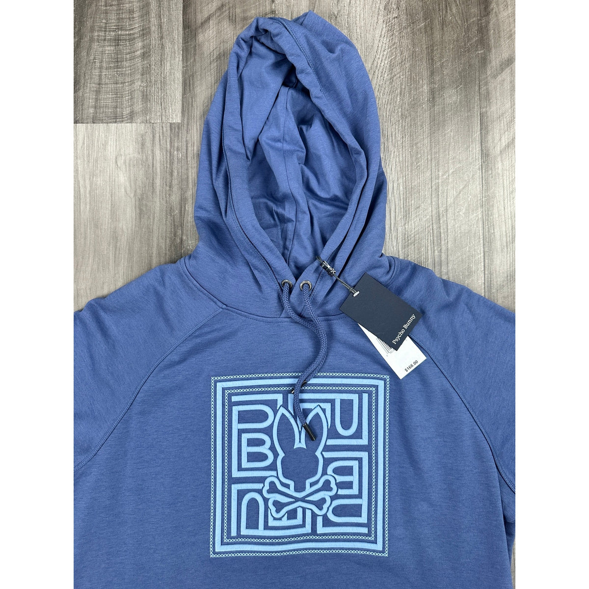 Psycho Bunny Gio Embroidered Pullover Hoodie — Size Medium
