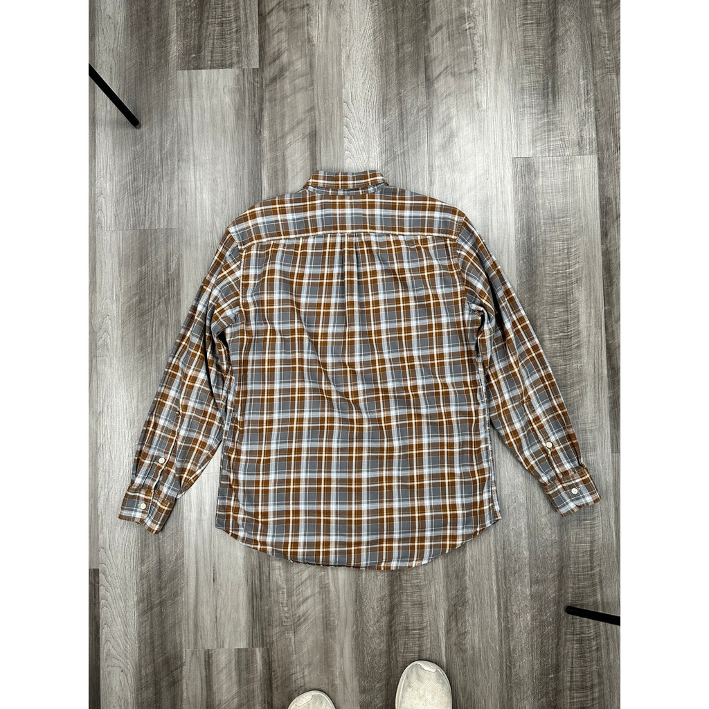 Billy Reid Melange Heron Swarm Standard Fit Long Sleeve Button Down Shirt — Size Large // Preowned