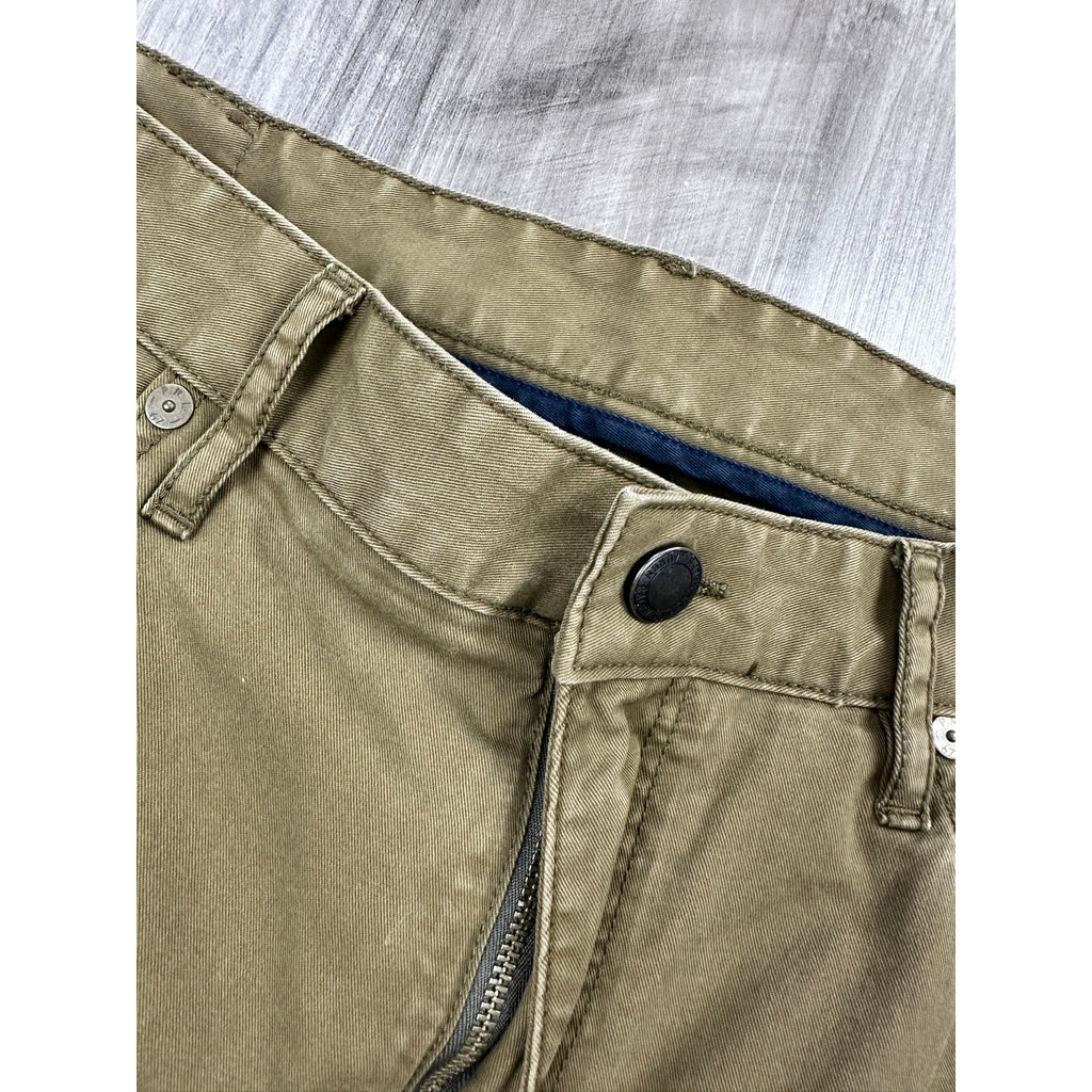 Polo Ralph Lauren Slim Straight Fit Chino Jeans in Olive Khaki — Size 34x32 // Preowned