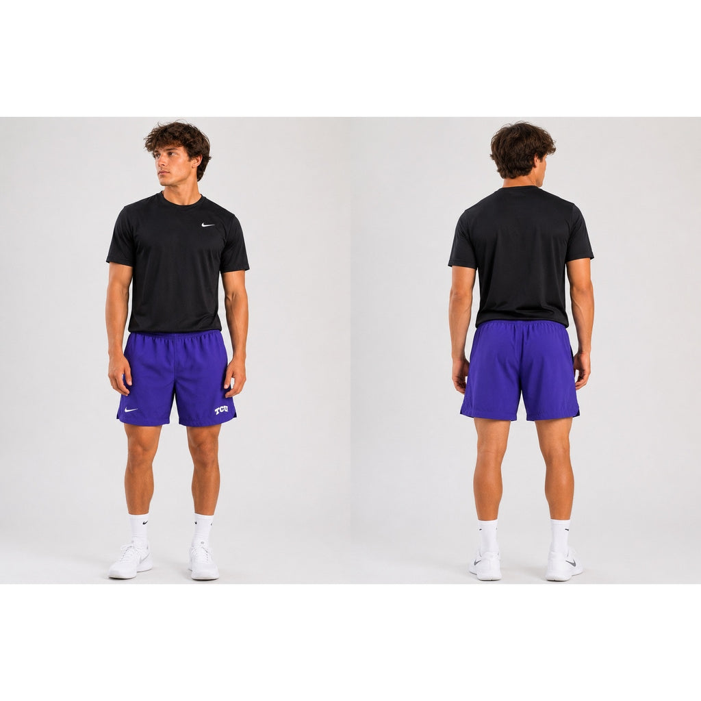Nike TCU Horned Frogs Dri-FIT On-Field Athletic Shorts in Purple — Size Large // Preowned