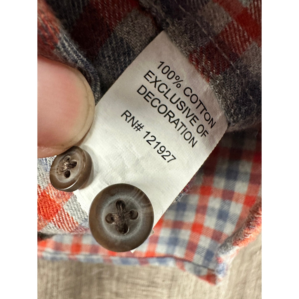 Johnnie-O Dickens Check Long Sleeve Flannel Sport Shirt — Size XL // Preowned