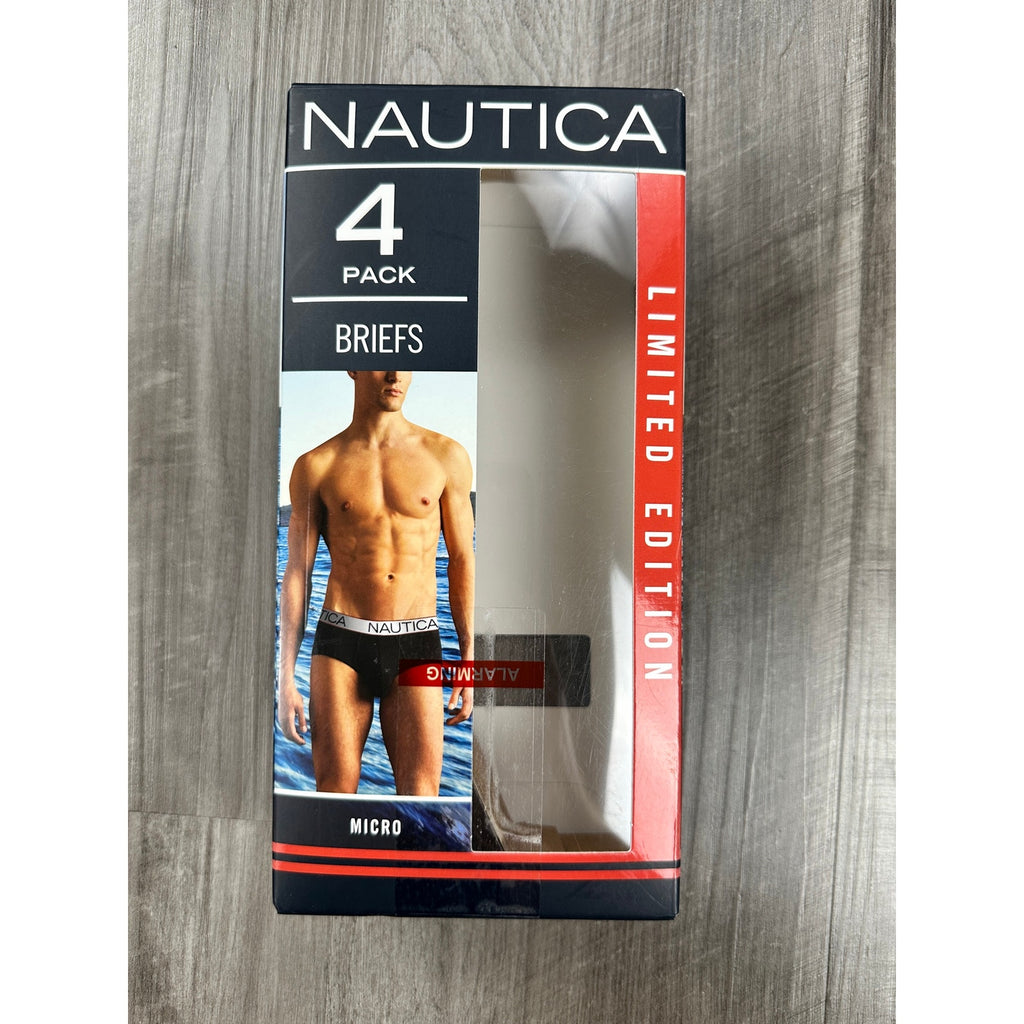 Nautica Micro Limited Edition Briefs 4-Pack — Size Small