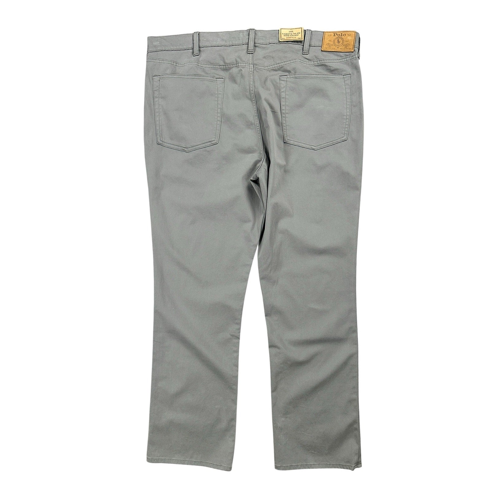 Polo Ralph Lauren The Varick Slim Straight Stretch Pants in Grey — Size 40x30