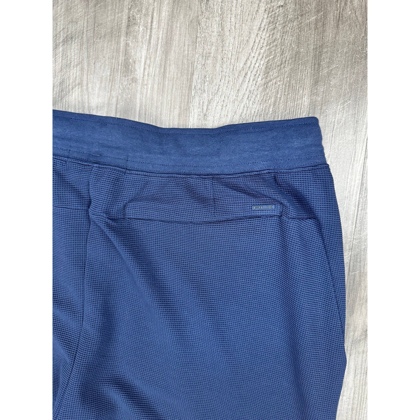 RLX Ralph Lauren Performance Waffle-Knit Jogger Pants in Navy — Size XL