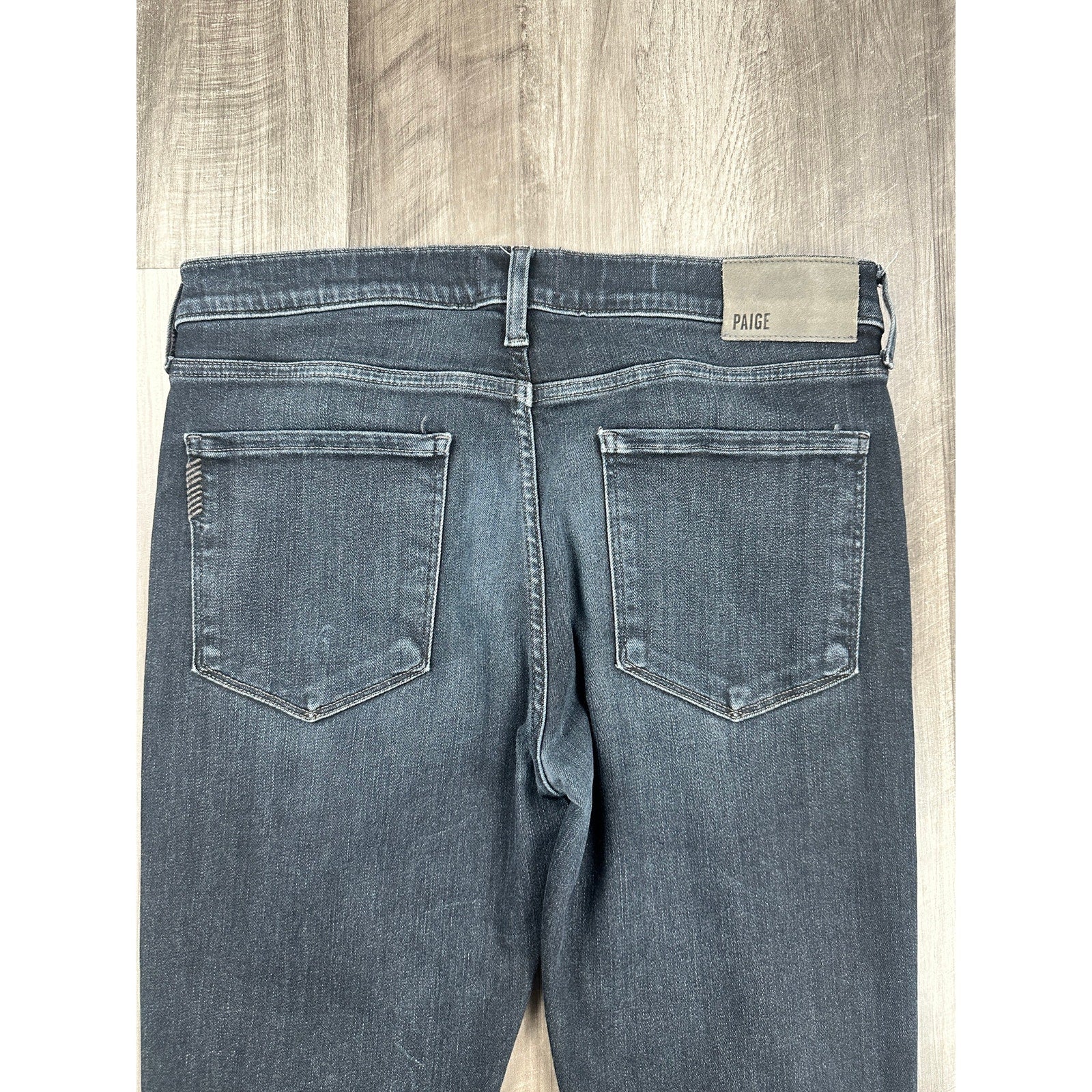 Paige Lennox Slim Straight Jean in Chrisman — Size 32