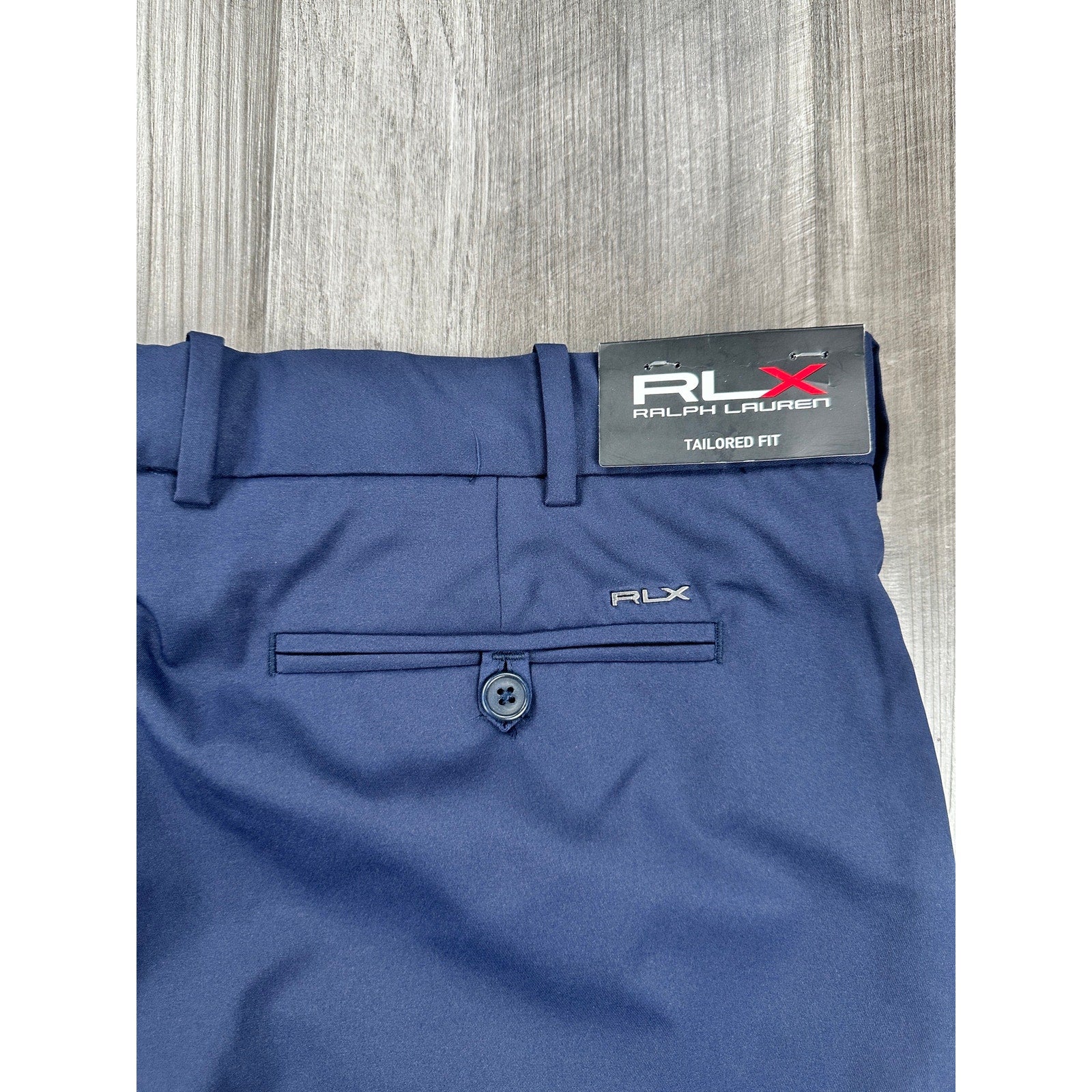 RLX Ralph Lauren Tailored Fit Performance Golf Shorts in Navy — Size 36