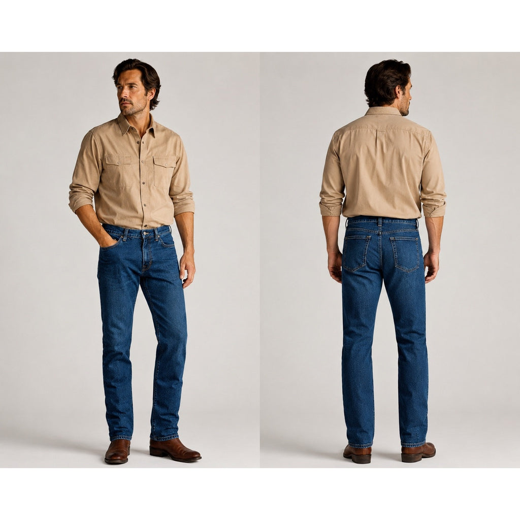 Tecovas Standard Straight Jean in Dark Blue — Size 33x32 // Preowned