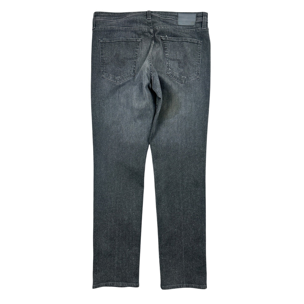 AG Adriano Goldschmied Everett Slim Straight Jean in Black — Size 36x32 // Preowned
