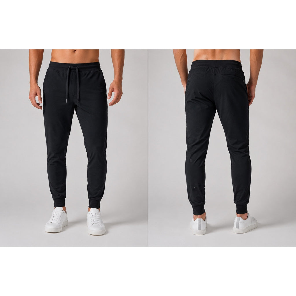 Birddogs Lined Joggers in Black — Size Large // Preowned