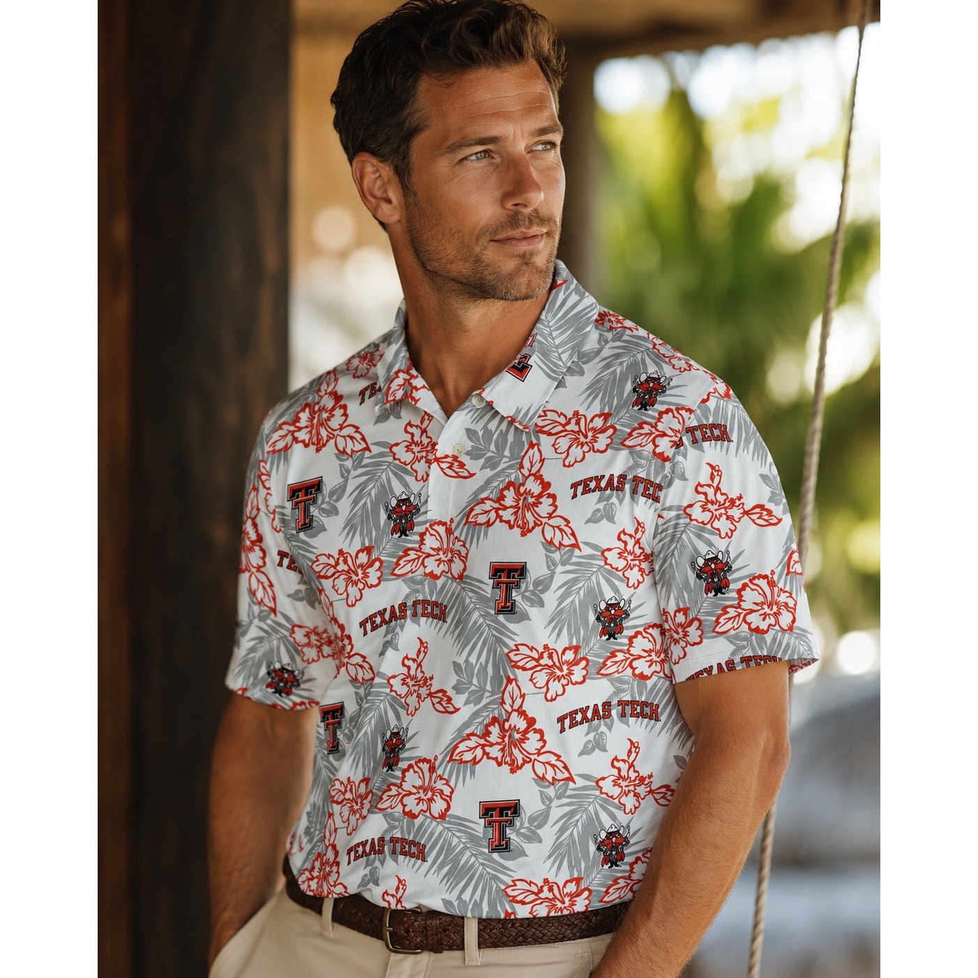 Texas Tech Red Raiders Reyn Spooner Hawaiian Pua Performance Polo - XL
