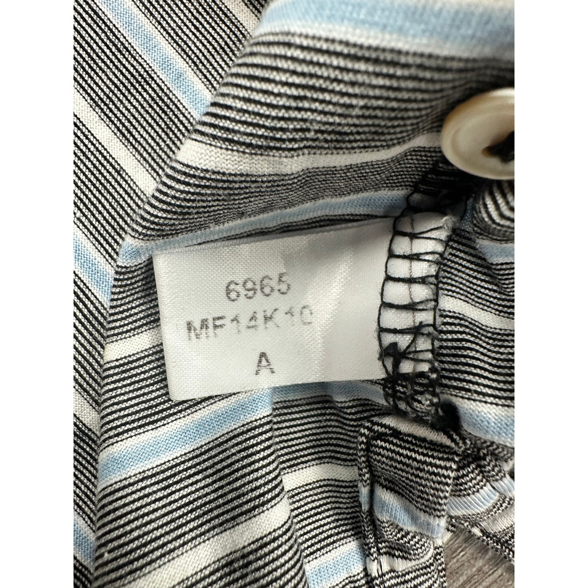 Peter Millar Cotton Jersey Knit Striped Polo — Size Medium // Preowned