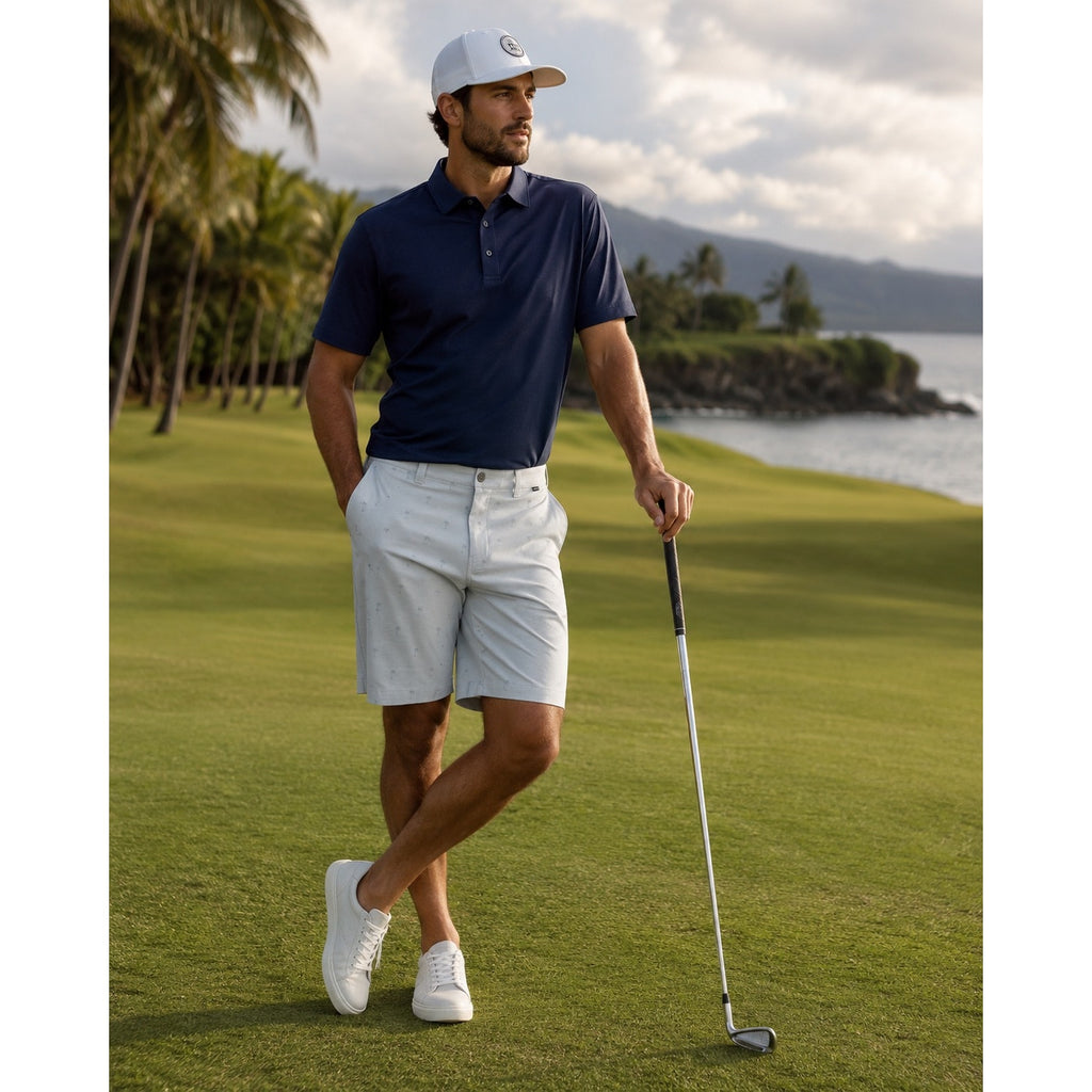 Travis Mathew Resort to This Golf Shorts in Heather Microchip — Size 42