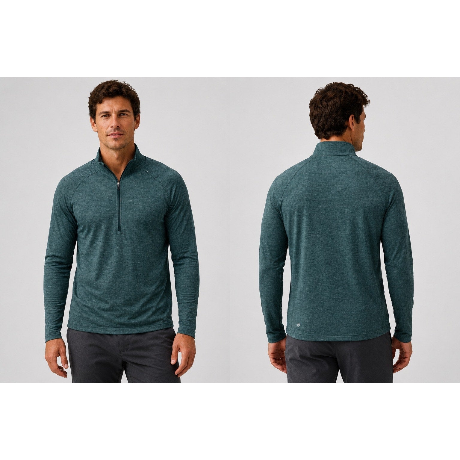 Lululemon Surge Warm Half Zip Pullover in Dark Teal — Size Large // Preowned