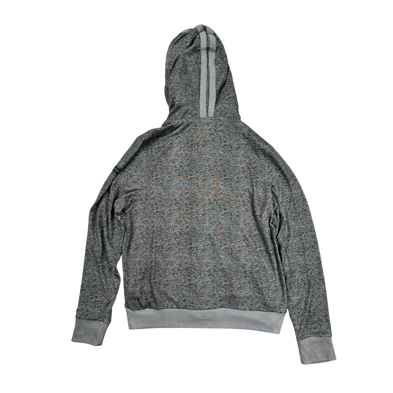 Ted Baker Hacci Single Jersey Full Zip Hoodie in Tornado Heather — Size Large