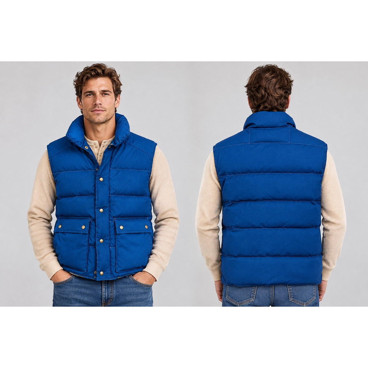 Eddie Bauer Vintage 70/80s Goose Down Puffer Vest — Size Large // Preowned