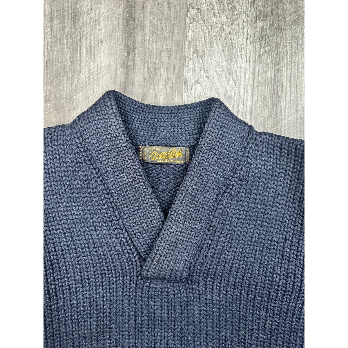 Bradley Knit Wear Vintage 1920s-30s Wool Shawl Collar Striped Varsity Athletic Sweater — Size Small // Preowned