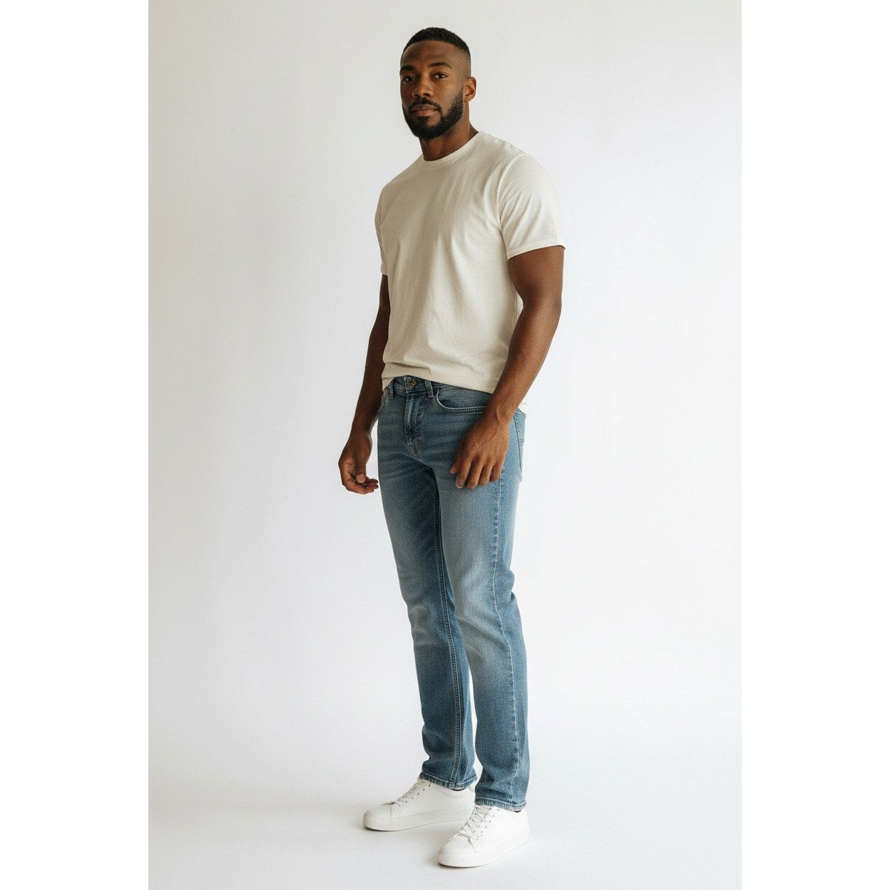 Buffalo David Bitton Ash Slim Fit Vintage Wash Jeans — 32x32