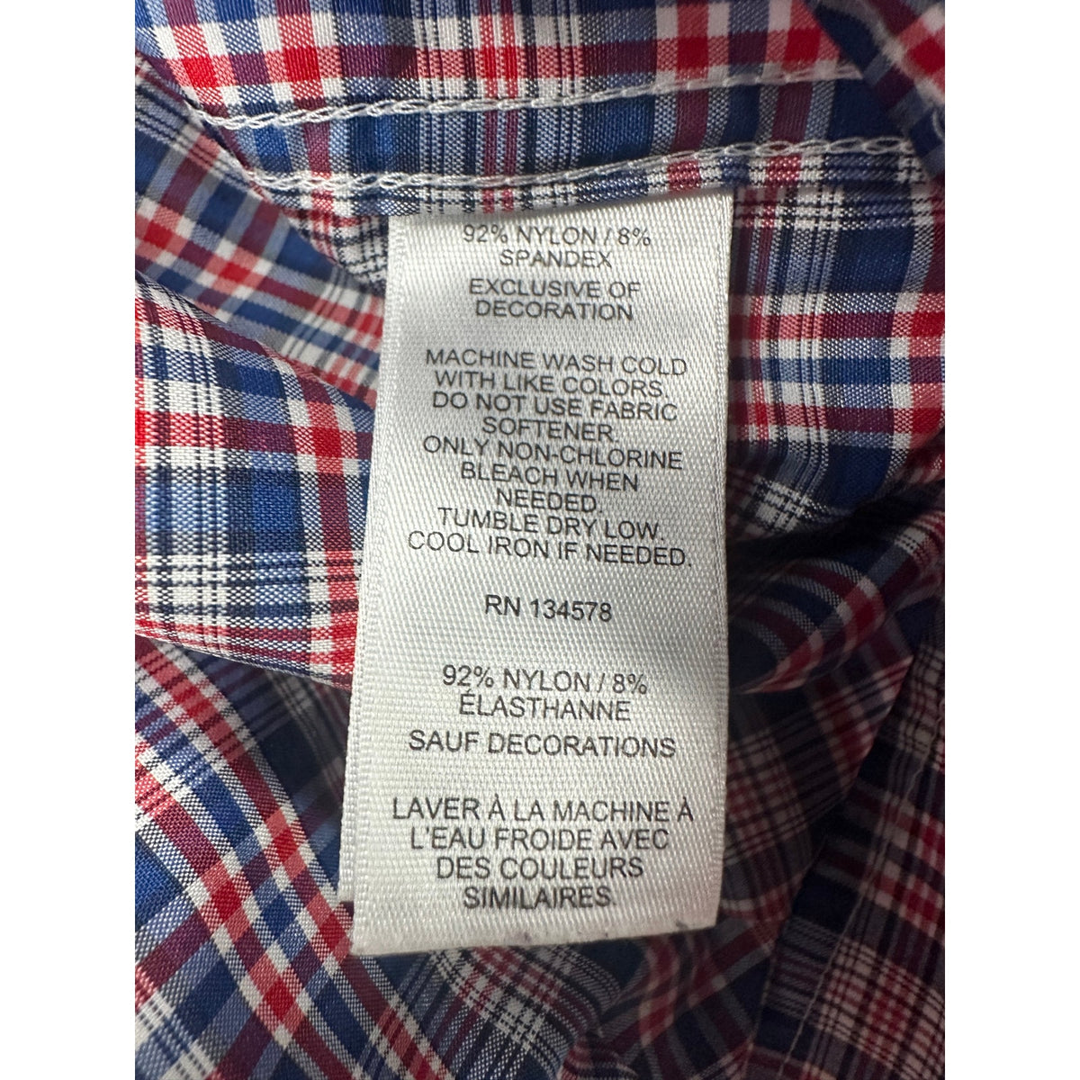 Vineyard Vines Performance Plaid Classic Fit Whale Shirt — Size 2XL // Preowned