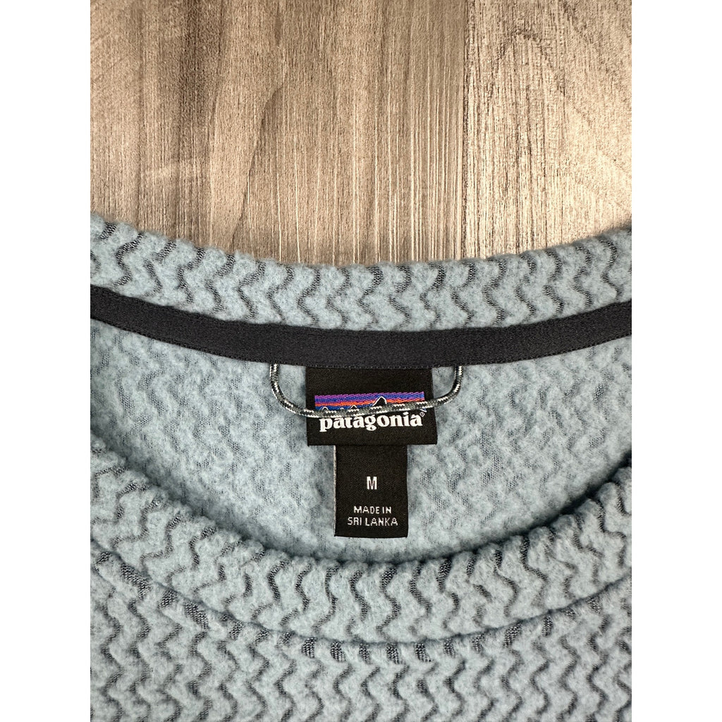Patagonia R1 Air Crew Fleece Pullover in Light Plume Gray — Size Medium // Preowned