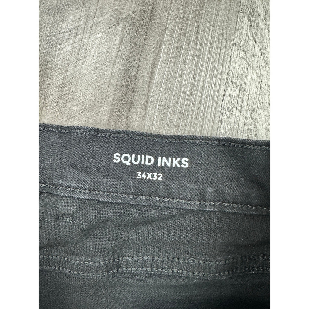 Mugsy Squid Ink Slim Tapered Stretch Jeans in Black — Size 34x32 // Preowned
