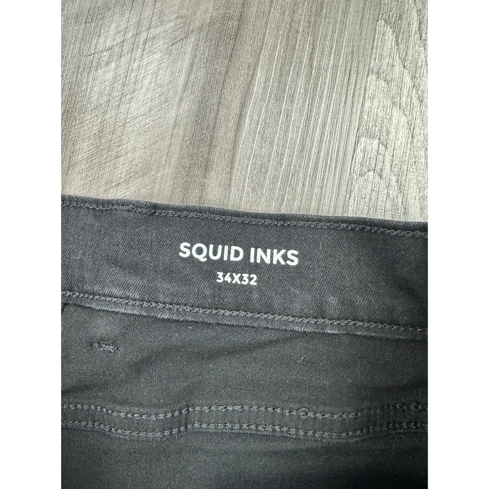 Mugsy Squid Ink Slim Tapered Stretch Jeans in Black — Size 34x32 // Preowned
