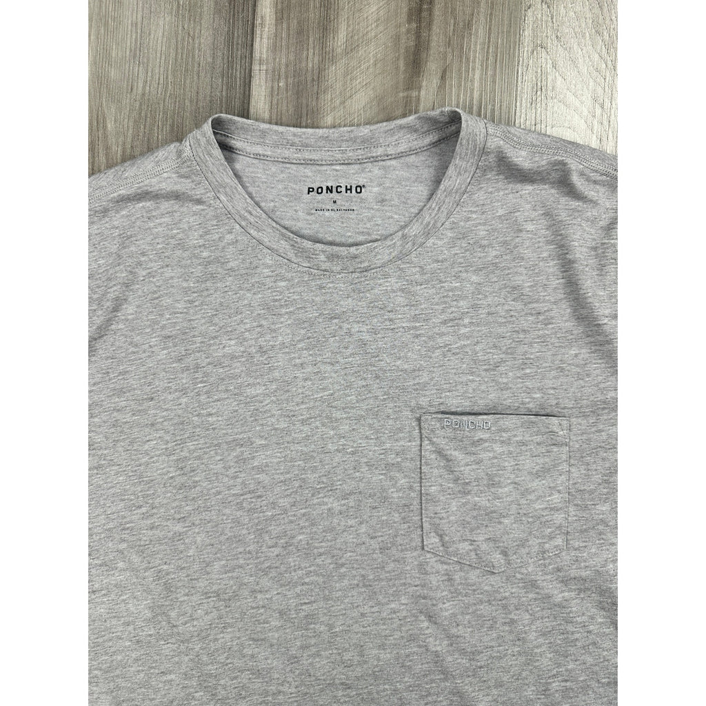 Poncho Poly Cotton Performance Long Sleeve Crew Tee — Size Medium // Preowned