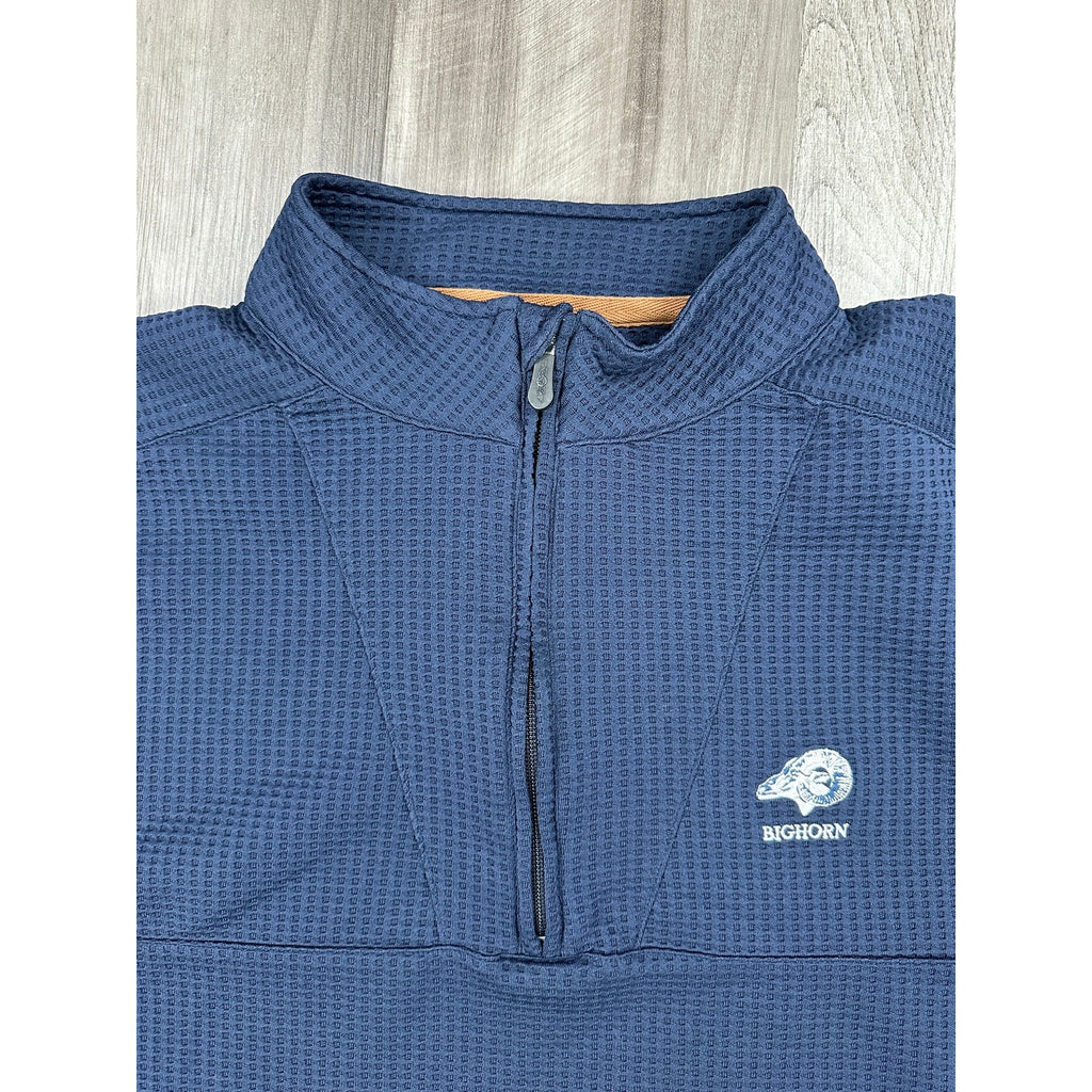 Straight Down Big Horn Golf Optic Quarter Zip Pullover in Navy — Size XL // Preowned